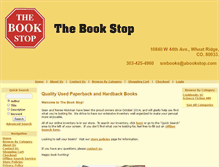 Tablet Screenshot of abookstop.com